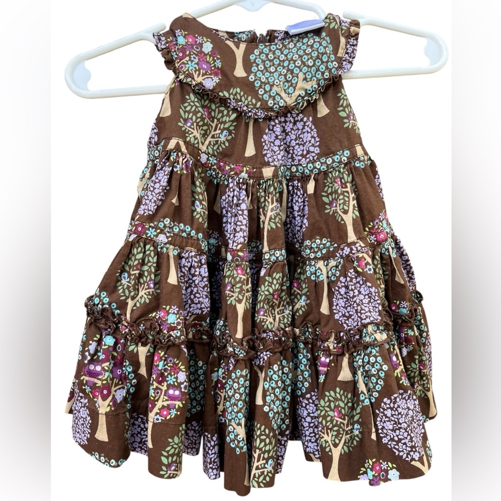 Hostess Pick 🥳☄️BabyGap Brown Floral Sleeveless Dress